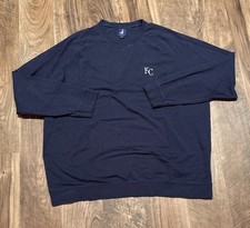 Men’s Johnnie-O KC Royals Pullover Sweater 2XL Blue Performance Stretch Golf🔥