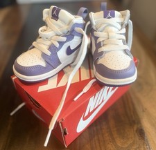 Nike Air Jordan 1 Purple/White High Top Toddlers
