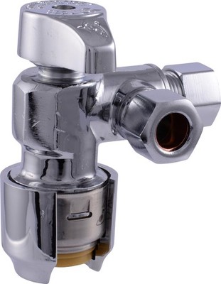 SharkBite Max 1/2 x x 3/8 Inch Compression Dual in. x in., Silver 