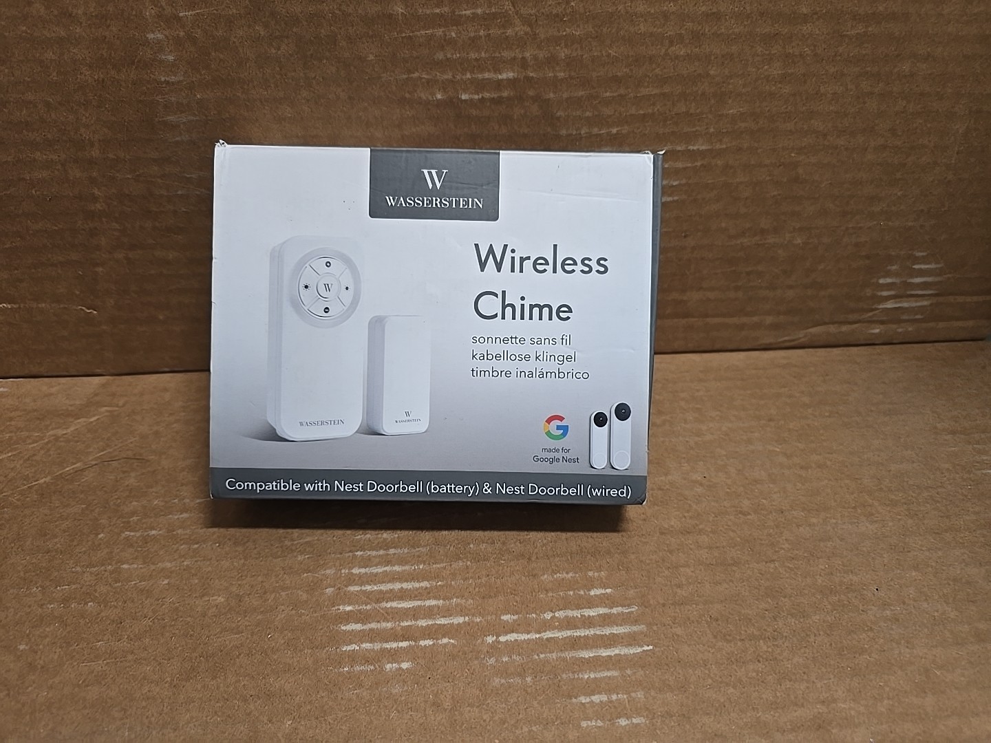 Wasserstein Wireless Chime Compatible w/Nest Doorbell (batte