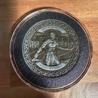 Ironsmith Gladiator Challenge Coin ''What We Do in Life Echoes in Eternity'' -NEW
