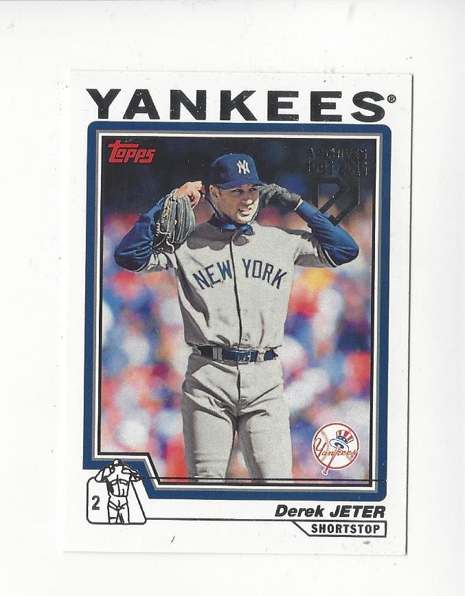 2017 Topps Archives Retrospective #DJ12 Derek Jeter '04 Topps Yankees