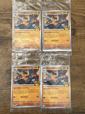 Archeops - 051 (Fossil Museum Exclusive) 051/086 4x Sealed Lot