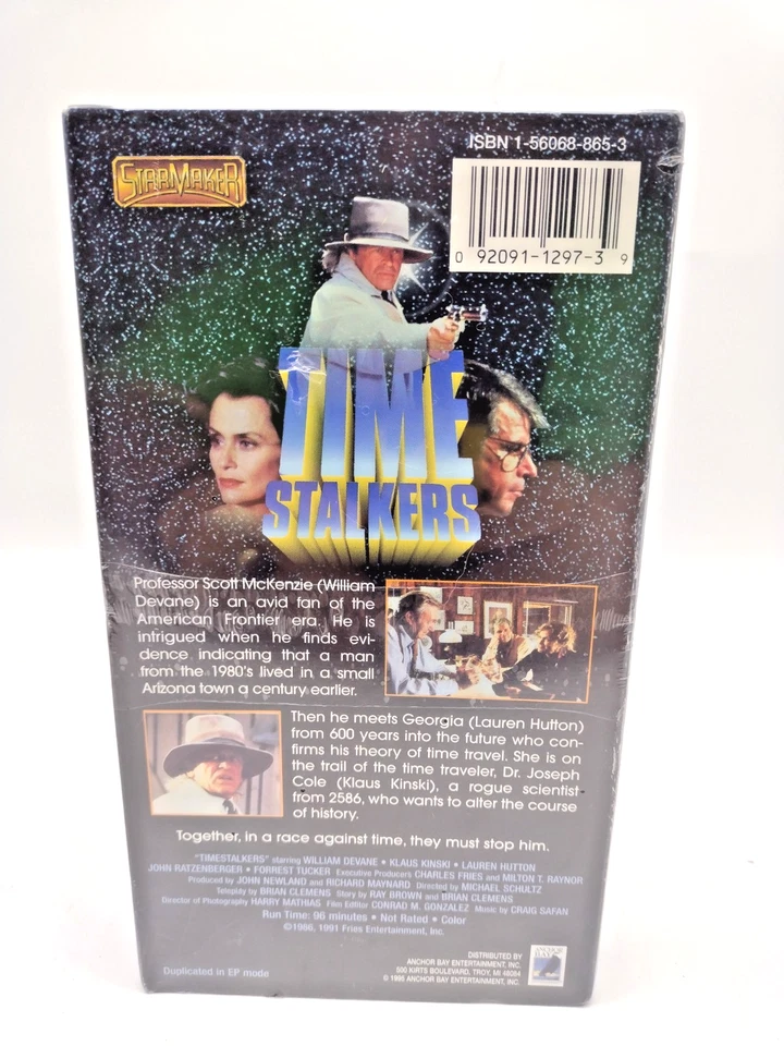 Timestalkers VHS 1987 Klaus Kinski William Devane CULT SCI-FI RARE New Sealed - Image 2 of 4