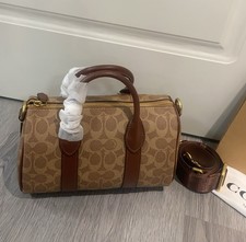 ccf49-COMPASS BAG 25 IN SIGNATURE CANVAS brown