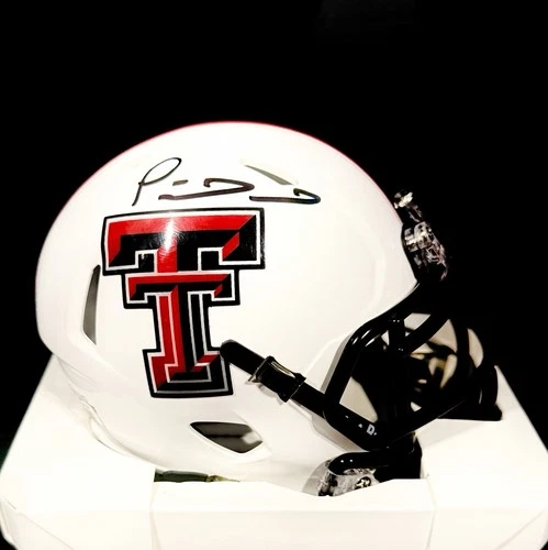 Patrick Mahomes Signed Mini Helmet Texas Tech Red Raiders Beckett Certified