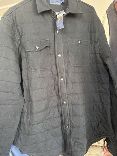 Chaqueta acolchada Polo Ralph Lauren para hombre talla XL negra bonita granera - Imagen 1 de 9