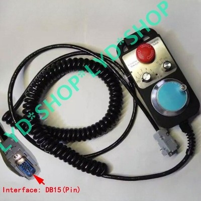 1PC New Handwheel For MACH3 5-Axis CNC Engraving Machine DB15 & Emergency Switch