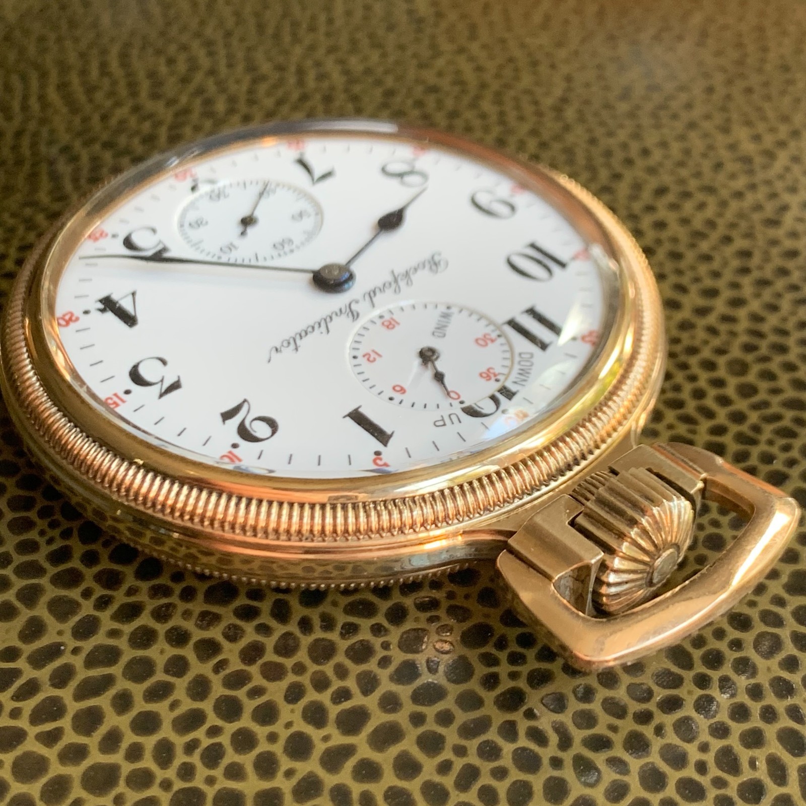 1911 Rockford Grade 655 Wind Indicator 21 Jewels Railroad Pocket Watch