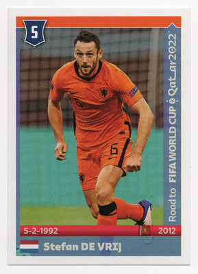#319 Stefan de Vrij Panini Road to FIFA World Cup Qatar 2022 Sticker