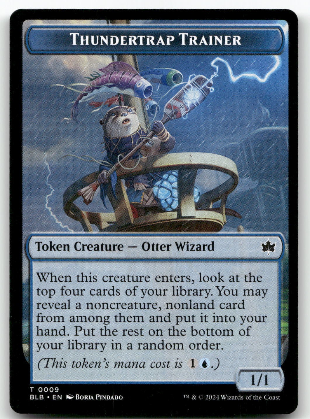 Thundertrap Trainer Token #9 (NM) Bloomburrow BLB Magic MTG