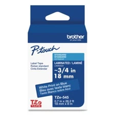 Brother International TZE545 Tze Standard Adhesive Laminated Labeling Tape, 0.7"