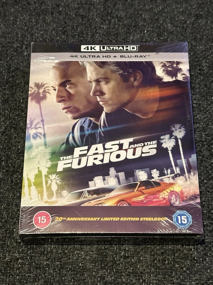 The Fast And The Furious - 4K UltraHD 20th Anniversary Steelbook  - New & Sealed - Image 4 of 4
