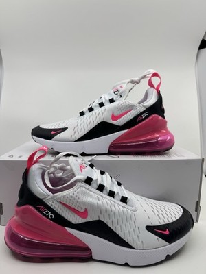 Size 5 - Nike Air Max 270  White Black Hyper Pink  Womens AH6789-127