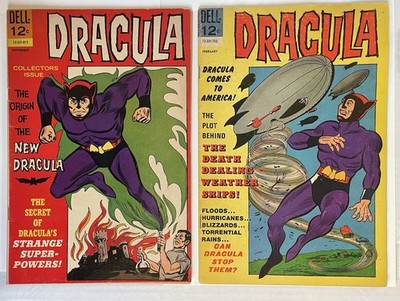Dracula 2 and 3 1966 Dell Comics