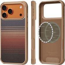 PITAKA iPhone 17 Pro Case UltraGuard MagSafe Aramid Fibre Woven & TPU - Sunset