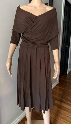 MAX MARA BROWN DRESS SIZE 42