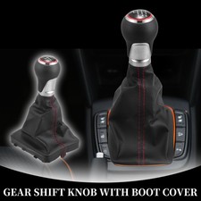 Schaltknauf mit Schaltsack 6 Gang-Schaltknauf für Audi A6 C6 4F Avant Limousine