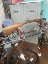 Sportorised Cabela Muzzleloader Stock with Engraved Lock and a 1"Barrel Channel.