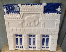 Handmade White Elephant Saloon Fredericksburg Texas Tile Vintage 1987 Rare!