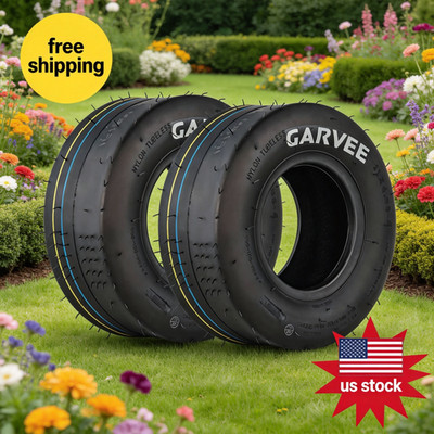 2 Pack 11x4.00-5 Lawn Mower Tire, Smooth Pattern, 11x4-5 NHS Tire, 11x 4.00-5