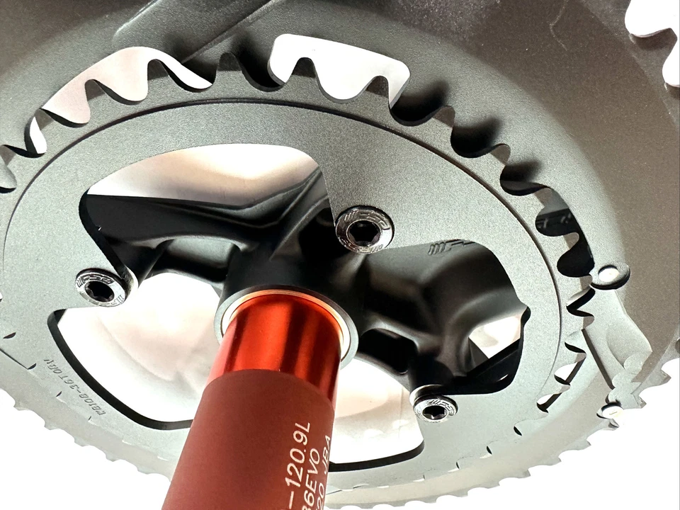 Pedivela de liga de bicicleta de estrada Gossamer Pro 2x ABS BB386 EVO 36/52, 11 spd, 170mm NOVA - Imagem 4 de 4