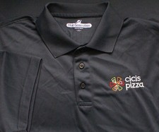 Cici's Pizza Employee Uniform Polo Shirt, Gray, Men's XL