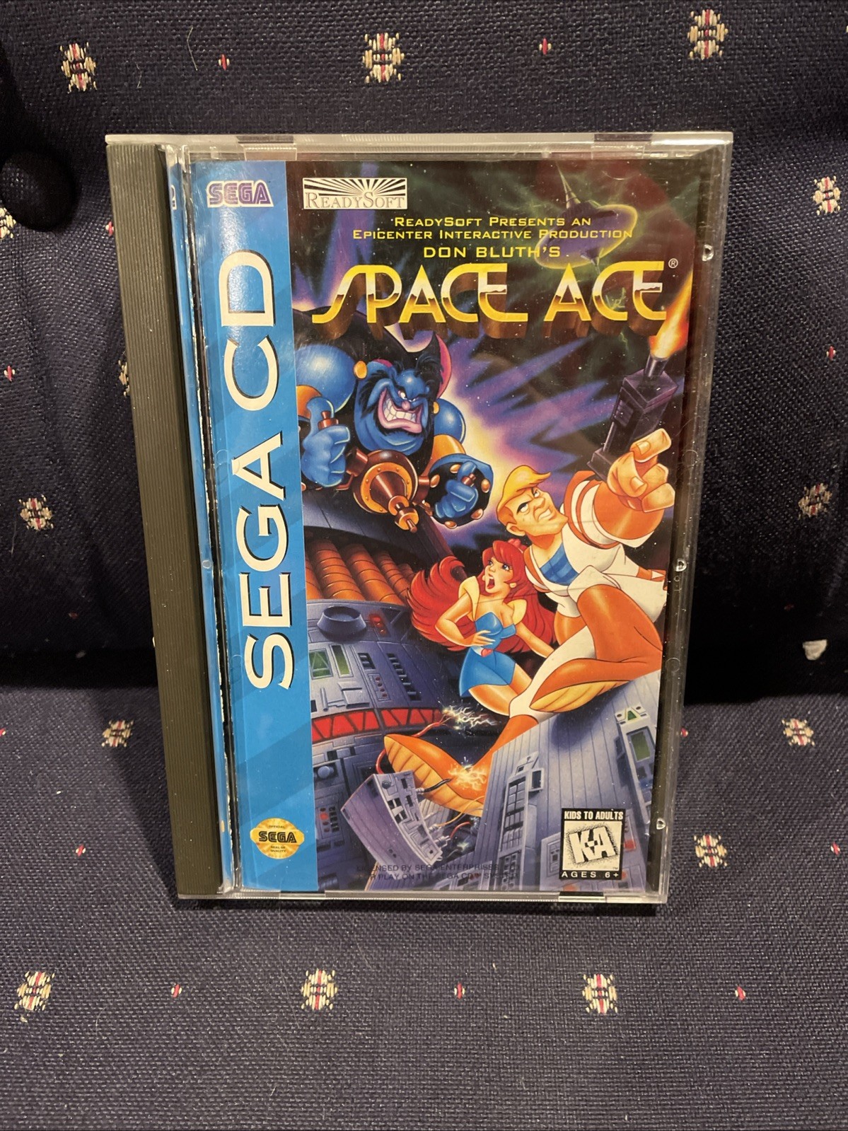 Space Ace (Sega CD, 1994) Complete CIB W/ Manual & Reg Card Fast Ship Minty