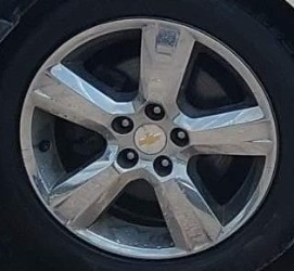 2010 Malibu OE Wheel 17x7 5 Single Spokes Chrome Opt Rtn Chevrolet