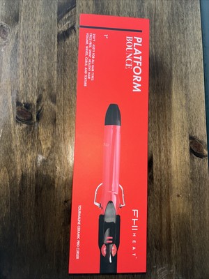 FHI Brands Platform Tourmaline Ceramic Professional Curling Iron 1-Inch New