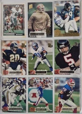 Sports Card Lot, NFL, MLB, Lot Of 92 Cards Assorted 