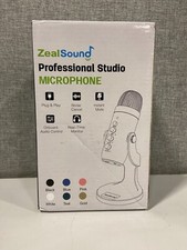 Zealsound USB Microphone, Condenser PC Mic W/Lightning Adapter For Phones