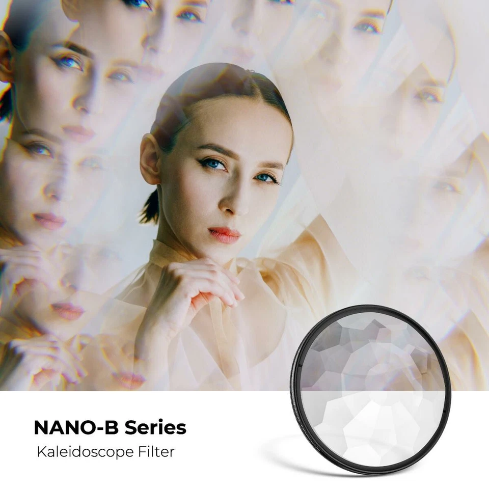 K&F Concept Lens Filter Kaleidoscope Filter Ring 58mm 67mm 72mm 77mm 82mm NANO B - Image 3 of 4