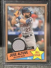 2020 Topps Series 2 1985 All Star Relic Gold #85ASR-JA Jose Altuve 49/50