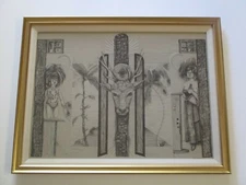 LYNNE SEIDMAN DRAWING EXPRESSIONIST EXPRESSIONIST SURREALIST ABSTRACT MODERNISM 