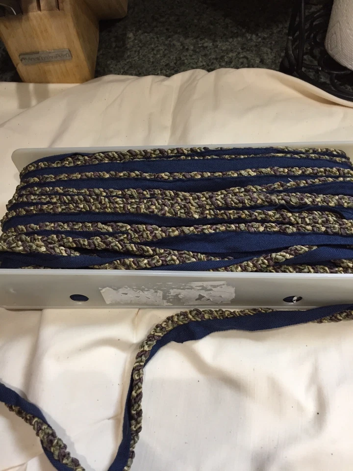 ¡Nuevo! ¡Nunca usado! Wrights Signature Series Cinta Labial Cordón Dorado/Verde/Marrón Foto 3 de 3