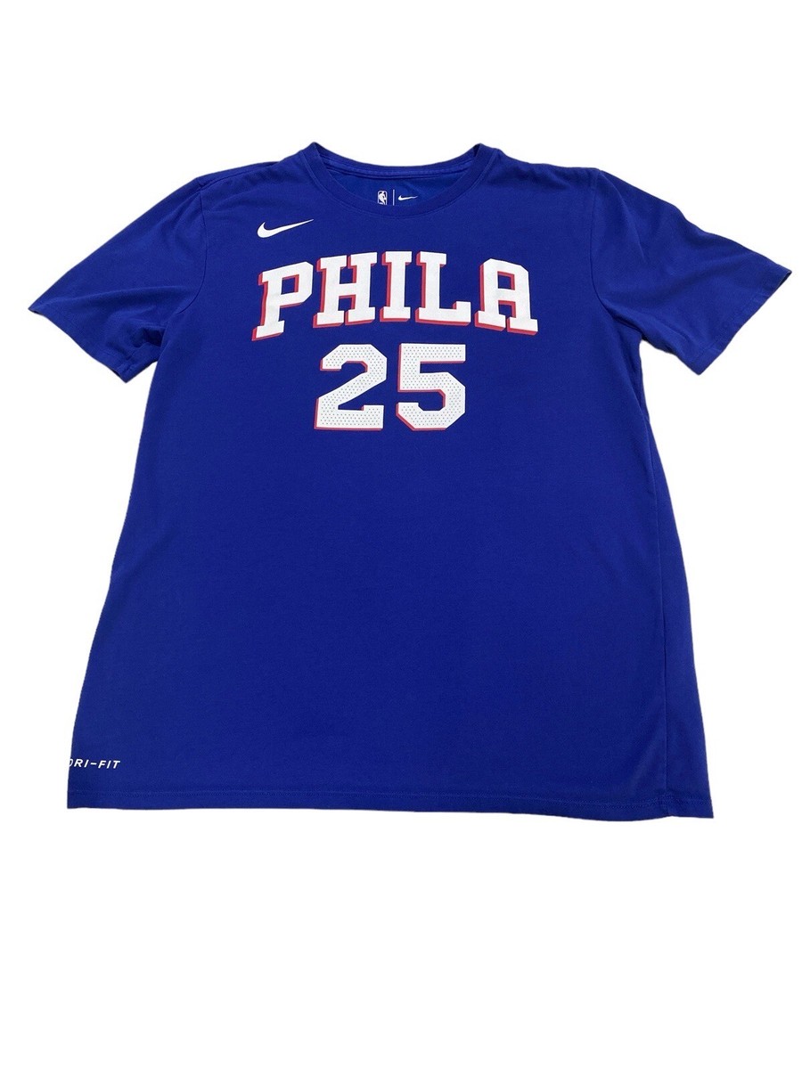 Preowned Nike Drift NBA Philadelphia 76ers #25 Ben Simmons Shirt