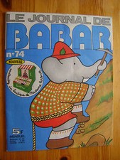Le journal de Babar mensuel n° 74 - 1975