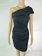 Vera Wang Lavender navy ruched dress size 2