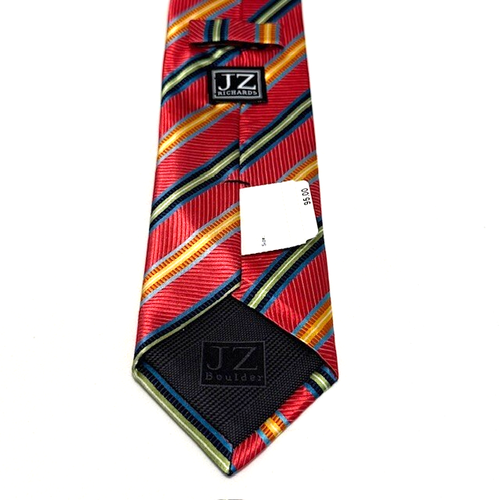 JZ Richards Repp Tie Stunning Multicolor Eye Catching Preppy Dapper Stylish Cool - Picture 10 of 23