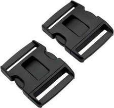 2.25" Tri Release Buckle Set For 2 1/4in Duty Belt 2Pack Black No Sewing Replace