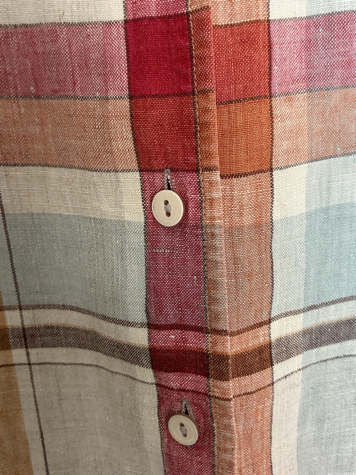 VTG Pendleton Linen Button-down, Boxy, Plaid, Wom… - image 5