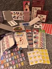 Y2K Sticker Tattoo Sandylion Claire’s Body Art Lot Of 19 Vending Machine