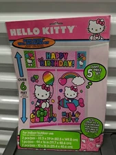 Hello Kitty Scene Setter Wall Decorating Kit 5 Pieces Birthday Party Decorations