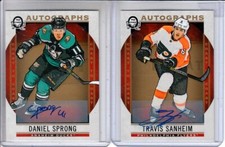  2018-19 O-Pee-Chee Coast to Coast Autographs Extended #ATS Travis Sanheim AUTO