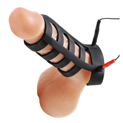 Cock And Ball Sheath Electro Sensation Cock Ring CBT BDSM Fetish Sex Toy |  eBay