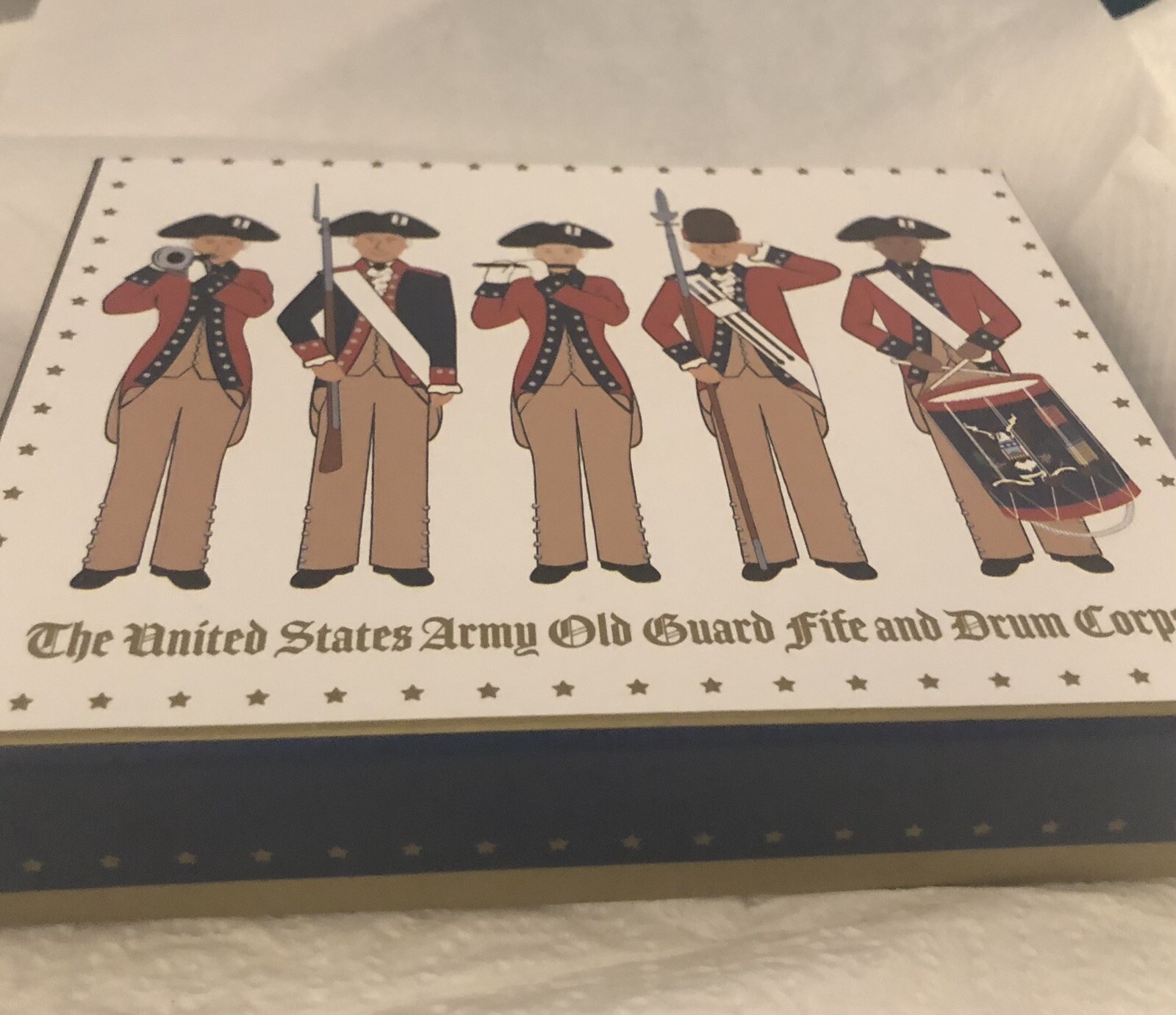 WHITE HOUSE OLD GUARD TRAY STARS ARMY GOLD DRUM FIFE HISTORICAL ASSOC