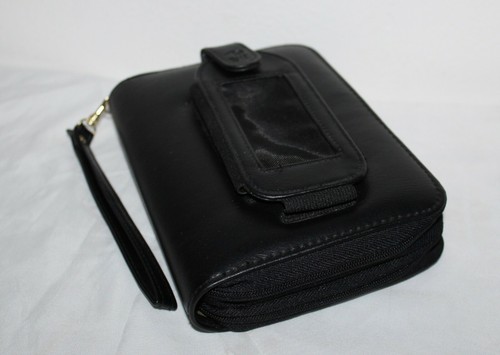 2004 UTX 502 PA PERSONAL Organizer Black Leather with wallet clutch  - Picture 1 of 5