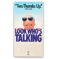 Look Whos Talking VHS Tape 1990 Kristie Alley John Travolta Colombia