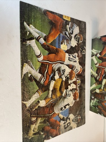 Vintage 1978 Cleveland Browns Redskins Jigsaw Puzzle Complete With Box - Picture 5 of 11